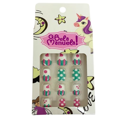 Unhas Postiças Infantil Qbela Manuela! QBM740