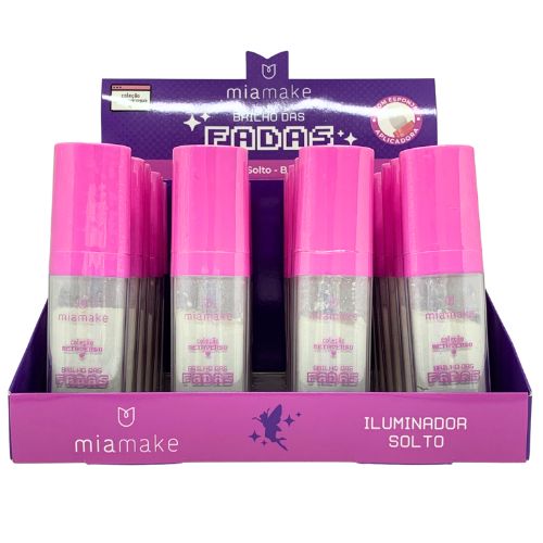 Iluminador Solto Brilho das Fadas Mia Make 372 - Box c/ 24 unid