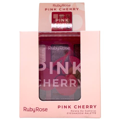 Paleta de Sombras Pink Cherry Ruby Rose HB-E2202 - Box c/ 12 unid