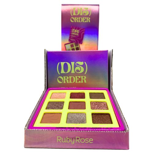Paleta de Sombras (Dis) Order Astral Hues Ruby Rose HB-F2600 - Box c/ 12 unid