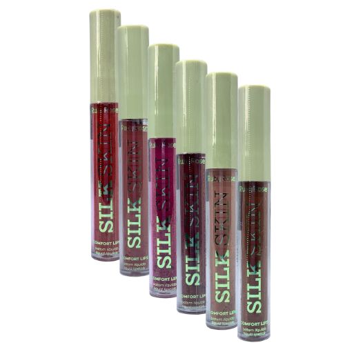 Batom Líquido Silk Skin Comfort Lips Ruby Rose G1 HB-L6201 - Kit c/ 06 unid