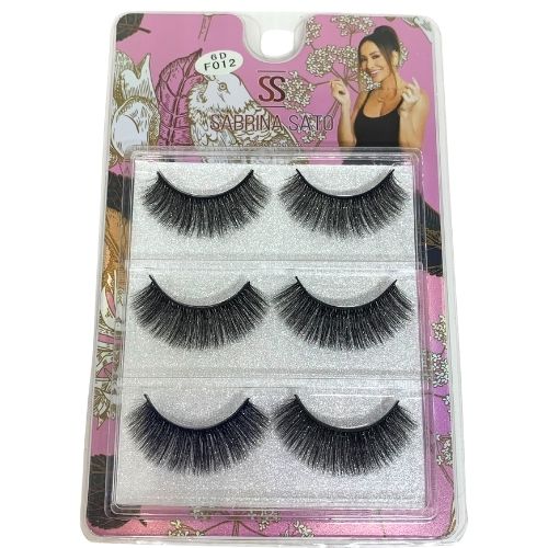Cílios Postiços 6D F012 com 03 Pares Sabrina Sato SP3046
