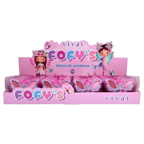Paleta de Sombras Infantil Fofy's Vivai 4110.1.1 - Box c/ 24 unid