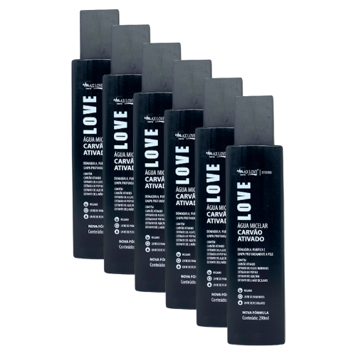 Água Micelar Carvão Ativado Max Love - Kit c/ 06 unid