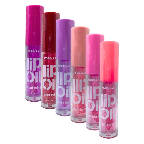 Lip Oil Smooth Feeling Febella LG4057 - Kit c/ 06 unid