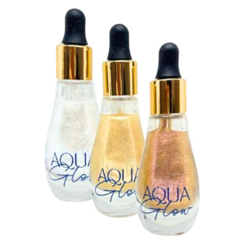 Iluminador Corporal Aqua Glow Mia Make 495 - Kit c/ 03 unid