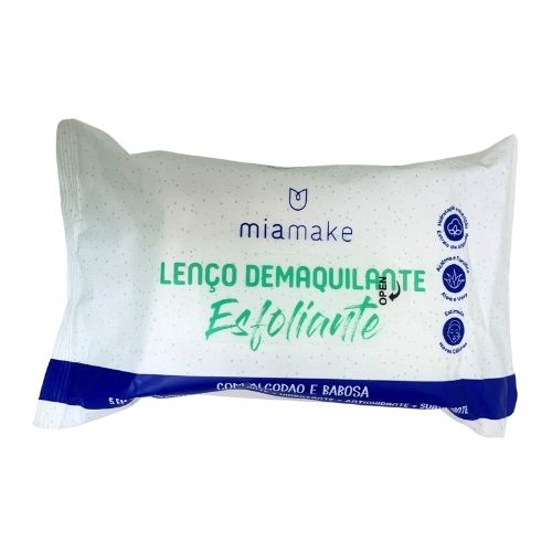 Lenço Demaquilante Esfoliante Mia Make 463
