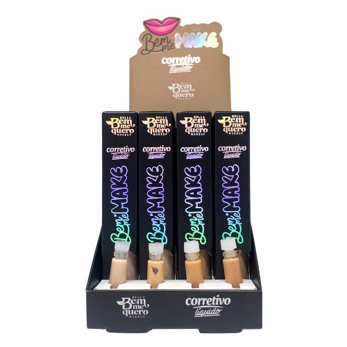Corretivo Líquido Bem Me Make Bella Bem Me Quero - Box c/ 24 unid