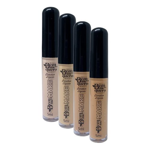 Corretivo Líquido Bem Me Make Bella Bem Me Quero - Kit c/ 04 unid