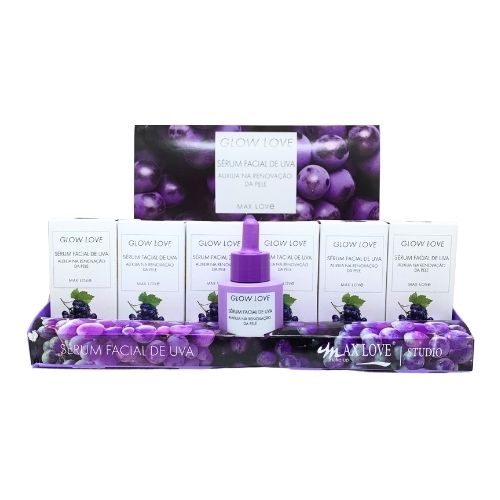 Sérum Facial Uva Glow Love Max Love - Box c/ 36 unid