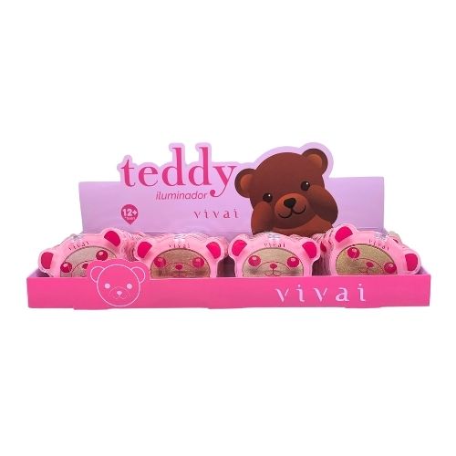 Paleta de Iluminador Teddy Vivai 1115.1.1 - Box c/ 24 unid