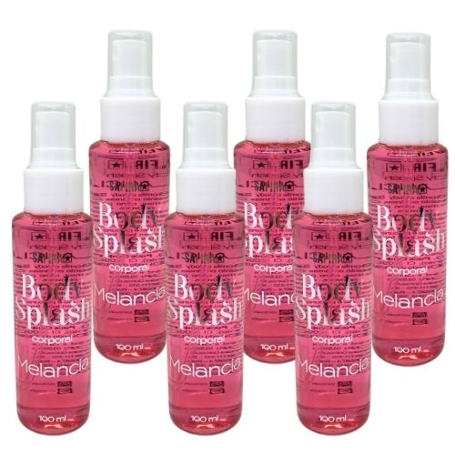 Body Splash Melancia Safira - Kit c/ 06 unid