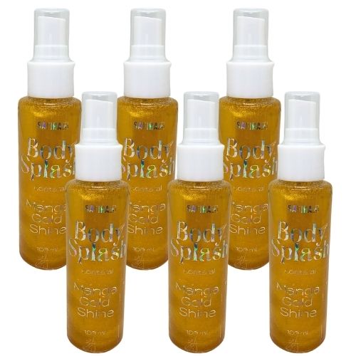 Body Splash Manga Gold Shine Safira - Kit c/ 06 unid