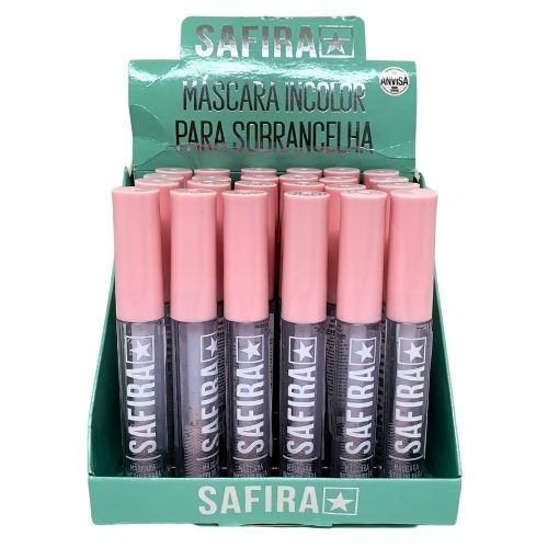 Máscara Incolor para Sobrancelha Safira - Box c/ 24 unid