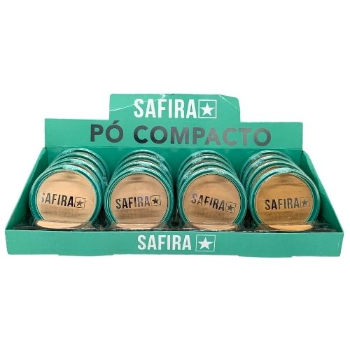 Pó Compacto Cores Claras Safira - Box c/ 16 unid