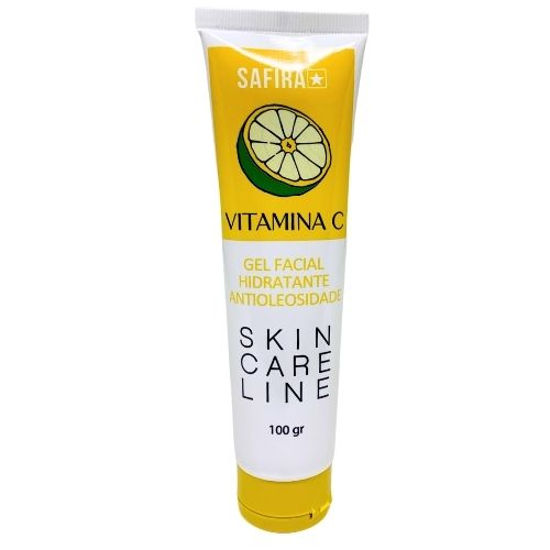 Gel Facial Hidratante Antiolesidade Vitamina C Skin Care Line Safira