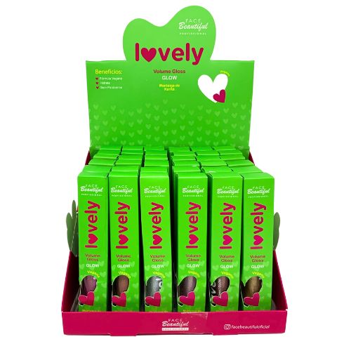 Lip Gloss Lovely Glow Face Beautiful FB427 - Box c/ 36 unid