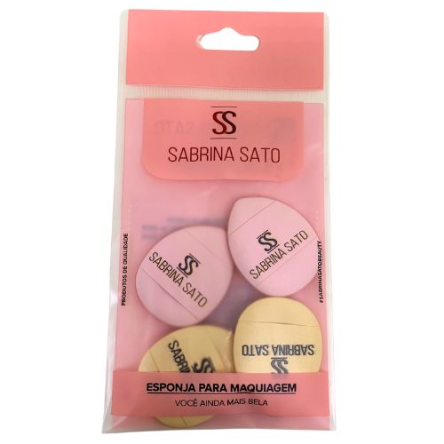 Kit com 04 Mini Esponjas para Maquiagem Sabrina Sato SP2081