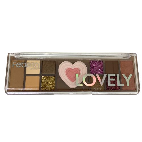 Paleta de Sombra e Iluminador Lovely Febella PSO30343
