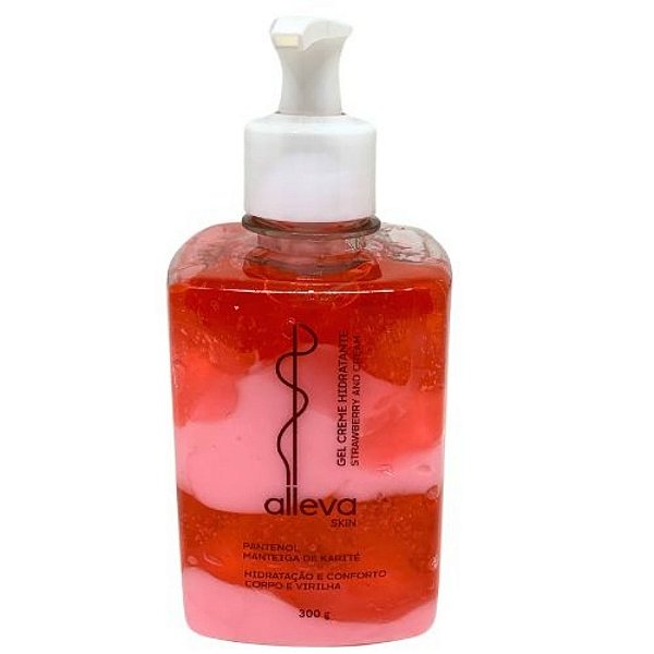 Gel Creme Hidratante Corpo e Virilha Strawberry and Cream Alleva AL7901