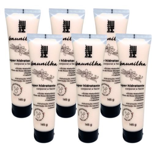 Super Hidratante Corporal e Facial Baunilha Better Me - Kit c/ 06 unid