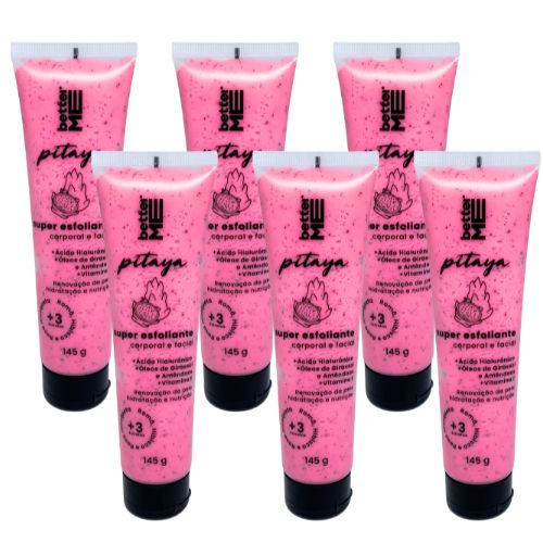 Super Esfoliante Corporal e Facial Pitaya Better Me - Kit c/ 06 unid