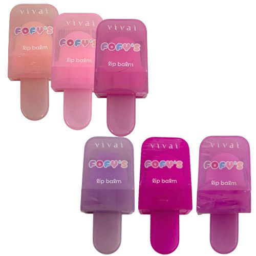 Lip Balm Fofy's Vivai 3162.1.1 - Kit c/ 06 unid