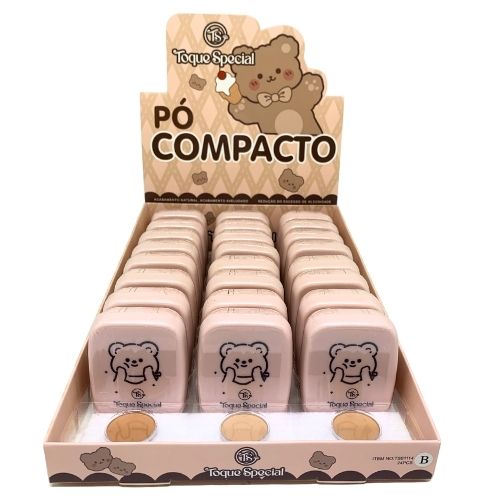 Pó Compacto Toque Special TS01114B - Box c/ 24 unid