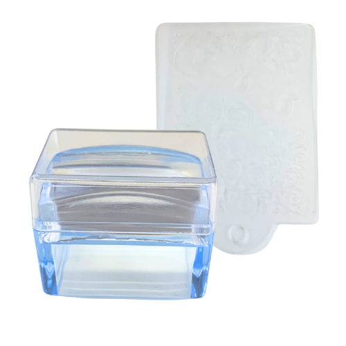 CARIMBO DE UNHAS DE SILICONE QUADRADO DF-3129