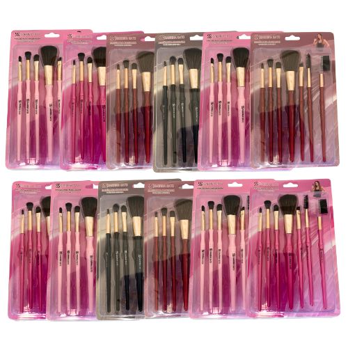 Kit com 07 Pincel de Maquiagem Sabrina Sato SP137 - Pcte c/ 12 unid