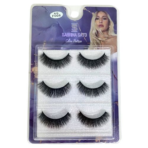 Cílios Postiços 6D F008 com 03 Pares Sabrina Sato SP3044