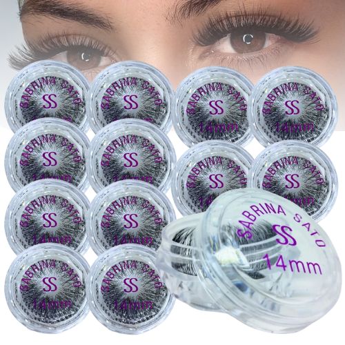 Cílios Postiços Tufo 14mm Sabrina Sato SS-1324 / SP3093 - Pcte c/ 12 unid
