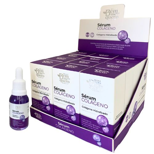 Sérum Facial Colágeno Bella Bem Me Quero - Box c/ 12 unid