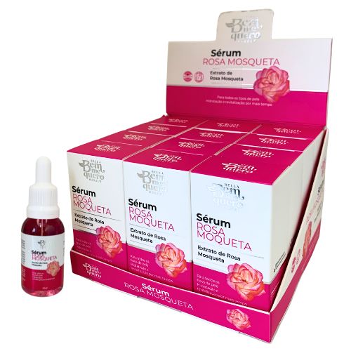 Sérum Facial Rosa Mosqueta Bella Bem Me Quero - Box c/ 12 unid