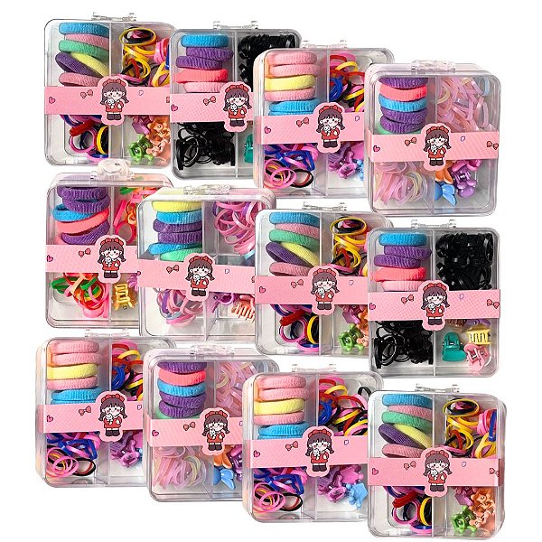 Kit Para Cabelo Infantil - Pcte c/ 12 unid