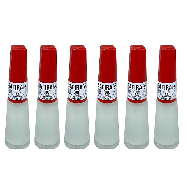 Esmalte Base Cetim N° 30 Safira - Kit c/ 06 unid