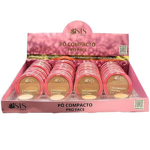 Pó Compacto Pro Face Box A Isis Make-up IS062 - Box c/ 24 unid