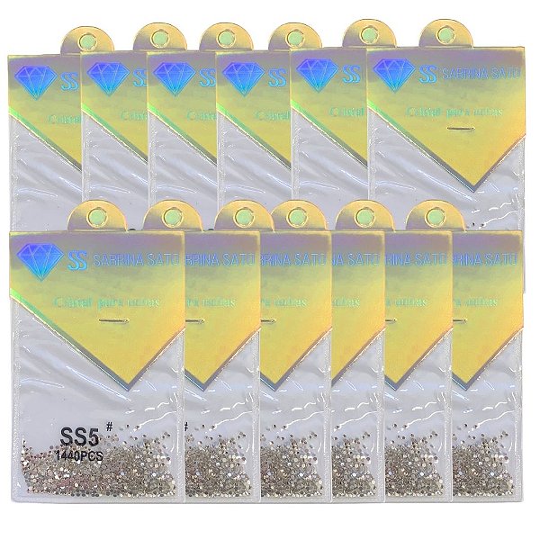 Strass para unhas Sabrina Sato SS2838 - Pcte c/ 12 unid
