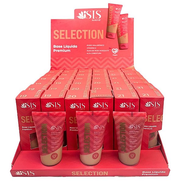 Base Líquida Premium Selection Box C Isis Makeup IS048 - Box c/ 36 unid