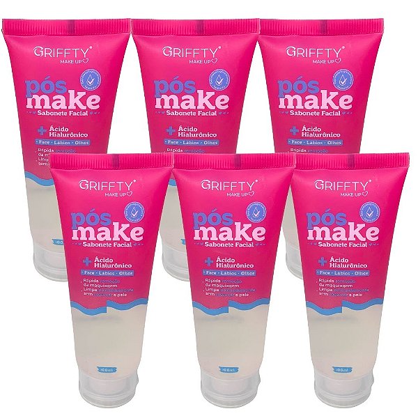 Sabonete Facial Pós Make Griffty Makeup SH220 - Kit c/ 06 unid