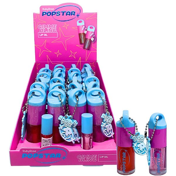 Lip Oil Gimme Bling Popstar Ruby Rose HB-L6507 - Box c/ 24 unid