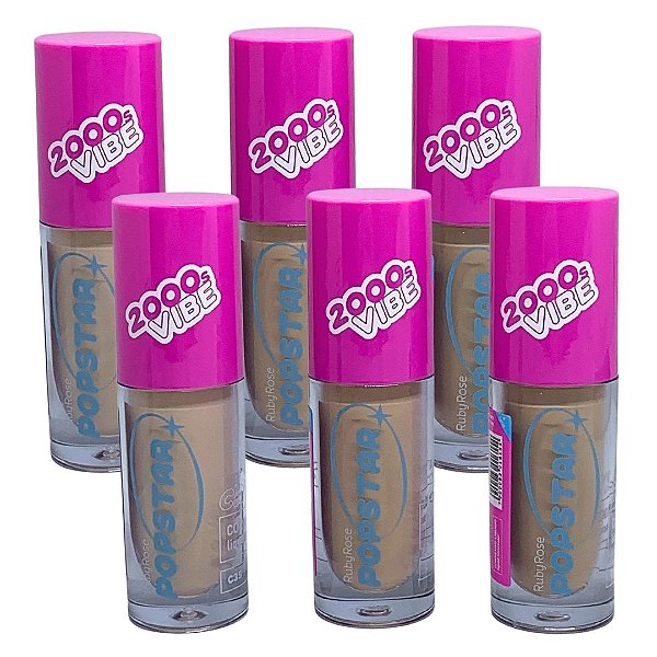 Corretivo Líquido Catwalk G2 Popstar Ruby Rose HB-M603 - Kit c/ 06 unid