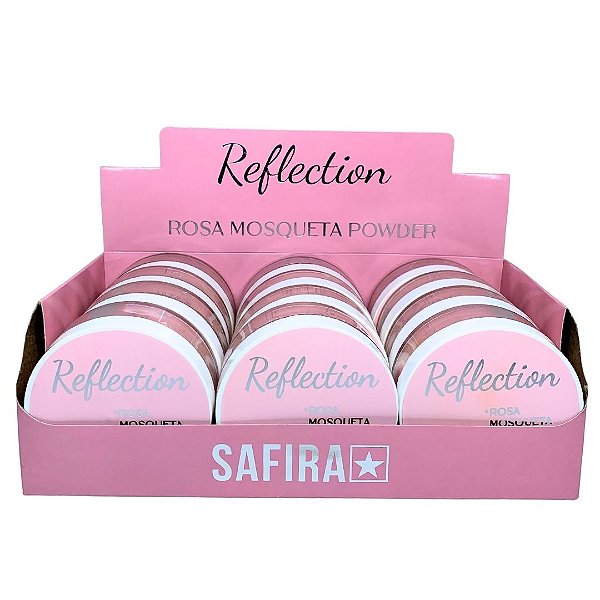 Pó Rosa Reflection Mosqueta Powder Safira - Box c/ 12 unid
