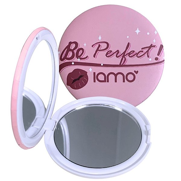 Espelho Portátil de Bolso Estampado Redondo Perfect Iamo YS43722