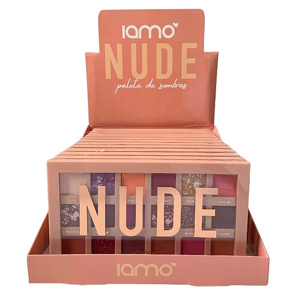 Paleta de Sombras Nude Iamo YS43007 - Box c/ 12 unid