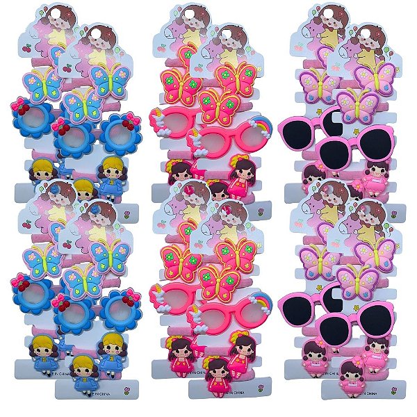 Cartela com 05 Xuxinhas Infantil - Pcte c/ 12 unid