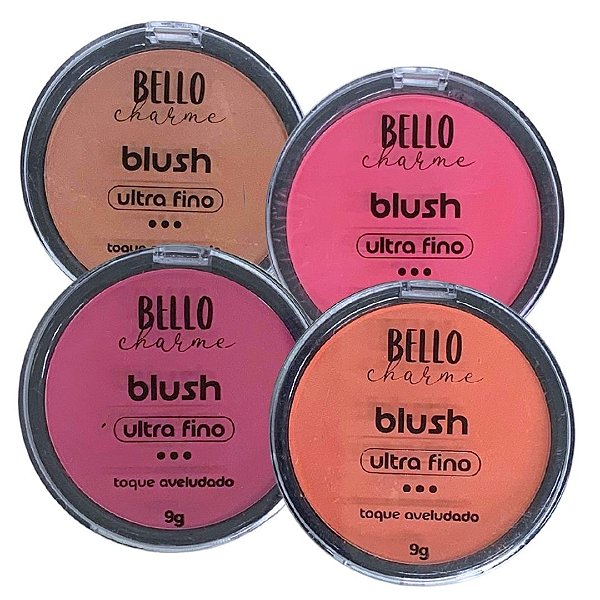 Blush Compacto Bello Charme BC39 - Kit c/ 04 unid
