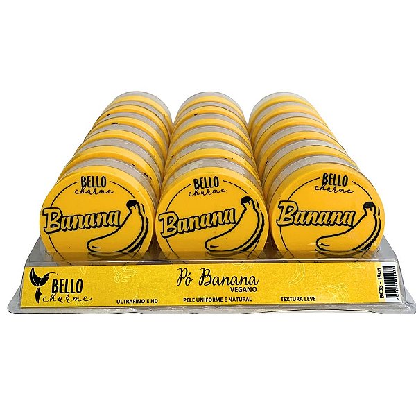 Pó Facial Banana Bello Charme BC33 - Box c/ 18 unid