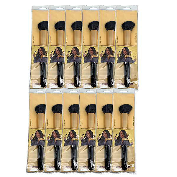 Pincel de Blush Chanfrado Sabrina Sato SP042 - Pcte c/ 12 unid