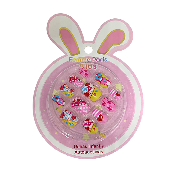 Unhas Postiças Infantil Femme Paris Kids FM009
